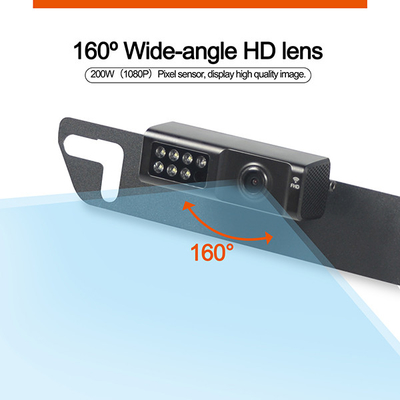 10 pollici touch screen 160o fotocamera super grandangolare Rear View Dash Cam